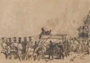 Convoi Militaire by Eugene Louis Lami