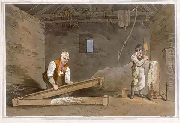 Line Swinglers engraved by Robert Havell the Elder, published 1814 by Robinson and Son, Leeds - view 1
