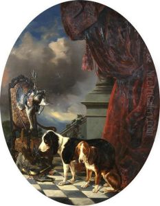 At The Manor After The Hunt by Eugene Louis Lami