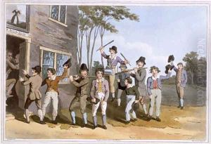 Riding the Stang, engraved by Robert Havell the Elder, published 1814 by Robinson and Son, Leeds Riding the Stang, engraved by Robert Havell the Elder, published 1814 by Robinson and Son, Leeds