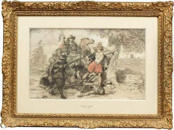 La Mort De Lord Francois Villiers, Pres De Kingstown On Thames En 1648 - view 1