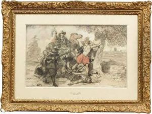 La Mort De Lord Francois Villiers, Pres De Kingstown On Thames En 1648 by Eugene Louis Lami