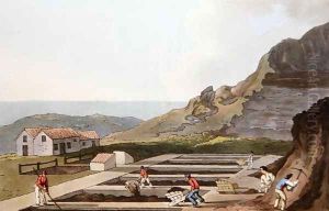 Alum Works, from Costume of Yorkshire engraved by Robert Havell (1769-1832) 1814 by George Walker