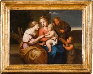 Matrimonio Mistico Di Santa Caterina by Gaspare Landi