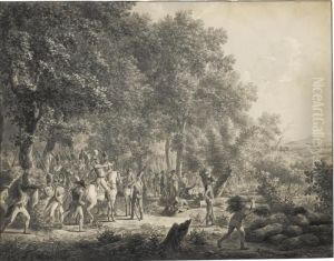 Soldiers In A Wood, Preparing An Attack Soldiers In A Wood, Preparing An Attack