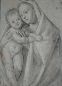 Madonna Con Bambino by Bernardino Lanino