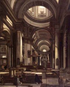 Interior of a Church (1) by Emanuel de Witte