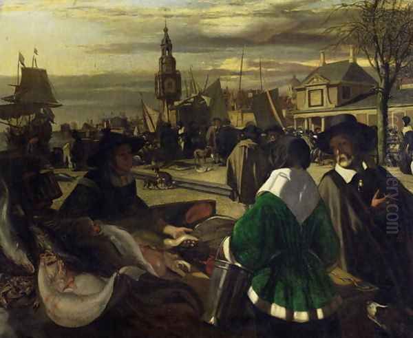 Market in the Hague, c.1660 - view 1