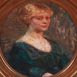Portrait Of A Woman by Hugo Valdemar Larsen