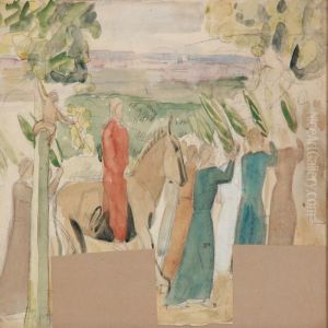 Sketch For Painting In Viborg Domkirke by Niels Larsen Stevns