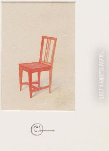 Rod Stol by Carl Larsson
