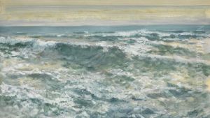 Seascape by Mikhail Pelopidovich Latri