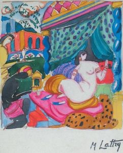 Scene Orientale by Michel Lattry