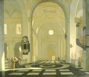 Interior of a Baroque Church by Emanuel de Witte