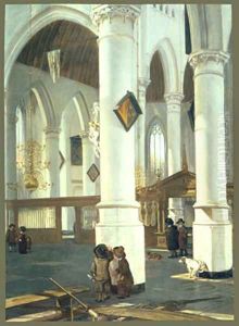 Interior of the Old Church in Delft 1650