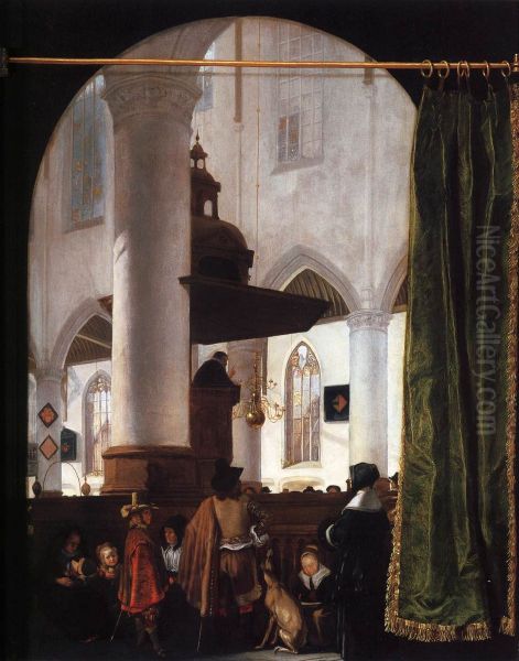 A Sermon in the Oude Kerk, Delft - view 1