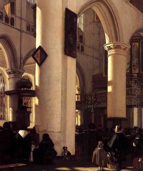 Interior of a Protestant Gothic Church (detail) - view 1