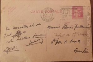 Carte Postale Adressee A M Henri Guillemerit