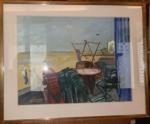 La Plage De Saint Jean De Monts by Jean Launois