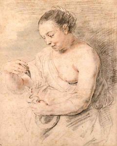 Hygieia with a serpent, after Rubens
