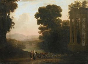 Italianate Landscape by Claude Lorrain (Claude Gellee)