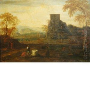Landscape With Figures Among Ruins by Claude Lorrain (Claude Gellee)