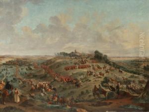 Les Mouvements De Troupes Precedant La Bataille De Fontenoy ( by Jean-Baptiste Le Paon