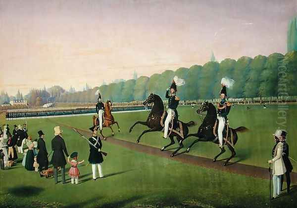 Parade of the Hamburg Burgermilitars, 1840 - view 1