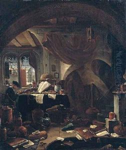 An Alchemists Laboratory by Thomas Wyck