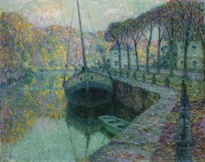 Le Bateau De Sel by Henri Eugene Augustin Le Sidaner