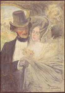 Couple D'amoureux by Charles Leandre