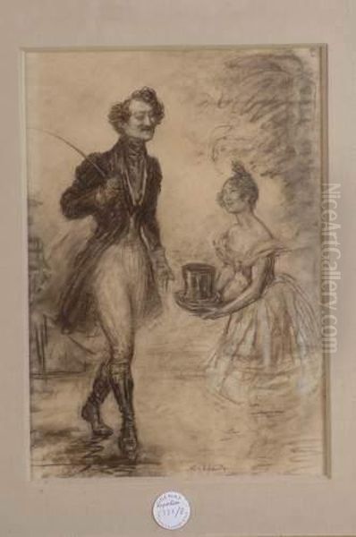 Leandre . Dompteur Et Danseuse - view 1