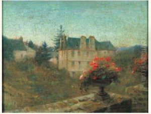 Chemin En Bord De Chateau by Charles Leandre