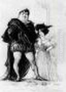 Le Tenor Et La Soprano by Charles Leandre