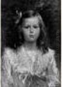 Portrait De Jeune Fille En Buste by Charles Leandre