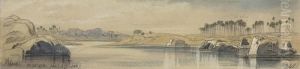 Aswan On The Nile, Egypt by Edward Lear