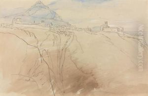 Taormina, Sicily by Edward Lear
