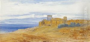 Baalbek, Lebanon by Edward Lear