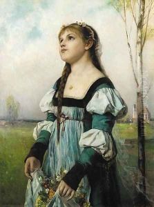 Gathering flowers