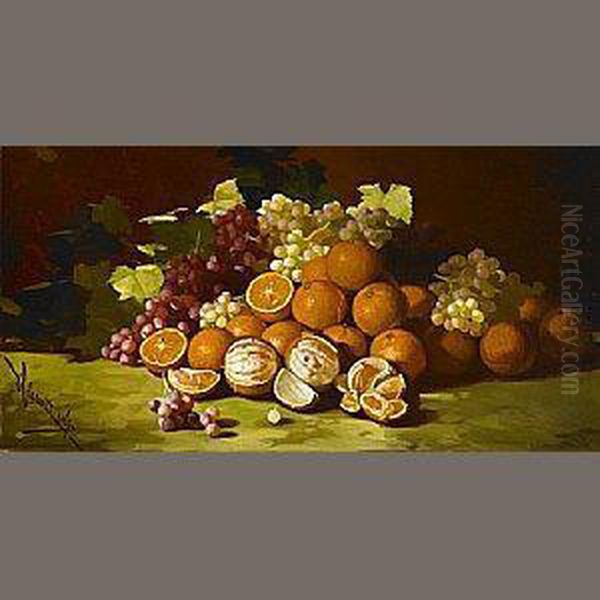 Still Life With Grapes And Oranges - view 1