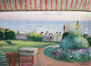 Prefailles, Sous La Banne Au Coucher Du Soleil by Henri Lebasque