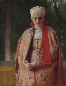 Boyarina by Klavdiy Vasilievich Lebedev