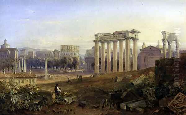 Across the Forum, Rome, 1828 - view 1