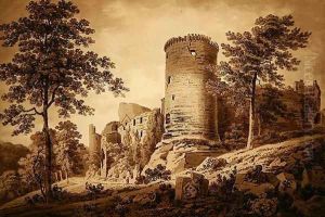 Castle Ruins by Hugh William Williams