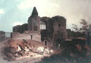 The Frater of Dunfermline Abbey, Fife, Scotland, 1805 by Hugh William Williams