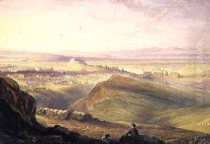 Edinburgh from Arthurs Seat by Hugh William Williams