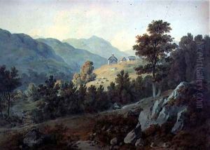 The Farm of Alane, Colywrockan, near Killiecrankie by Hugh William Williams