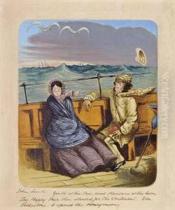 Youth At The Prow, And Pleasure At The Helm by John Leech