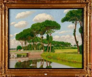 Canal En Flandre by Jef Leempoels
