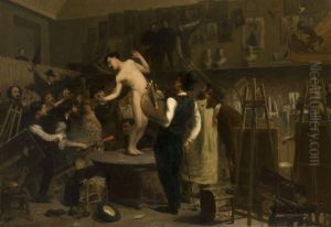 Vue Presumee De L'atelier De Gerome by Jean Lefort